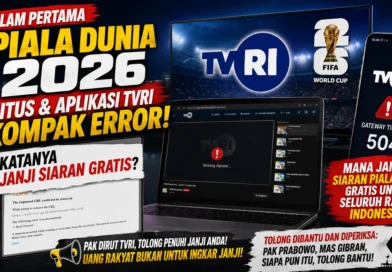 Malam Pertama Piala Dunia 2026, Situs dan Aplikasi TVRI Kompak Error, Katanya Janji Siaran Gratis?