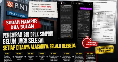 Pencairan BNI DPLK Simponi Sudah Hampir Dua Bulan Belum Juga Selesai, Setiap Ditanya Alasannya Selalu Berbeda