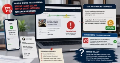 Produk Tidak Tersedia Setelah Pembayaran Berhasil di Takapedia, tapi Refund Hanya Ditawarkan dalam Bentuk Saldo Koin Internal