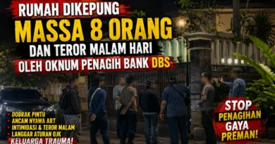 Rumah Dikepung Massa 8 Orang dan Teror Malam Hari oleh Oknum Penagih Bank DBS