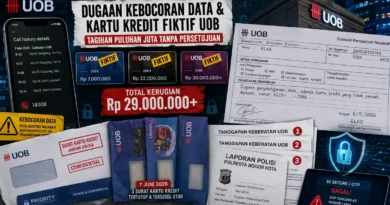 Sanggahan Transaksi terkait Kebocoran Data dan Penerbitan Kartu Kredit Fiktif Tanpa Izin di Bank UOB Indonesia