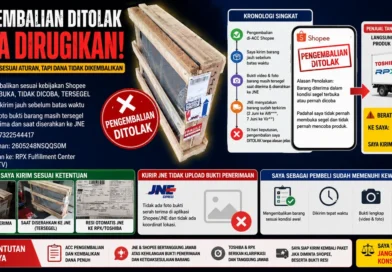 Saya Kembalikan TV Toshiba Segel Utuh ke Shopee, tapi Dana Tidak Dikembalikan dan Barang Malah Dikirim Balik dengan Berat Berbeda