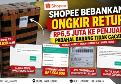 Shopee Bebankan Ongkir Retur Rp6,5 Juta ke Penjual, Padahal Barang Tidak Cacat