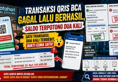 Transaksi QRIS BCA Gagal lalu Berhasil, Saldo Terpotong Dua Kali