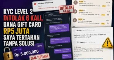 KYC Level 2 TRIV Ditolak 6 Kali, Dana Gift Card Rp5 Juta Saya Tertahan Tanpa Solusi