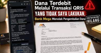 Dana Rp9,5 Juta Terdebit Melalui Transaksi QRIS M-Smile yang Tidak Saya Lakukan, Bank Mega Menolak Pengembalian Dana