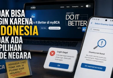 “Do It Better” di myBCA? Aplikasi Bank Terbesar di Indonesia, tapi Saya Tidak Bisa Login Karena Indonesia Tidak Ada di Pilihan Kode Negara
