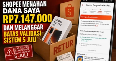 Dana Retur Rp7,1 Juta Saya Ditahan Shopee, Barang Sudah Diterima Penjual dan Melewati Batas Validasi 5 Juli tapi Uang Tak Kunjung Cair