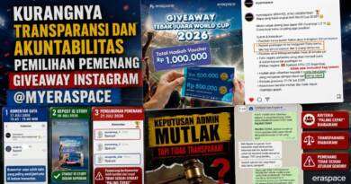 Saya Komentar Pertama di Giveaway Instagram @myeraspace, tapi Pemenangnya yang Komentar 2 Hari Kemudian