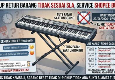 Tuts Piano dari Shopee Mall Patah, Dijanjikan Pickup tapi 9 Hari Tak Kunjung Datang