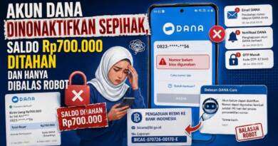 Akun DANA Dinonaktifkan Sepihak, Saldo Rp700.000 Ditahan dan Hanya Dibalas Robot