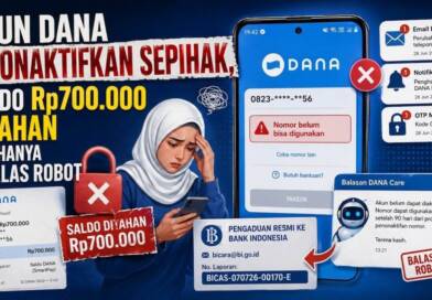 Akun DANA Dinonaktifkan Sepihak, Saldo Rp700.000 Ditahan dan Hanya Dibalas Robot