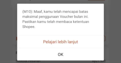 Voucher Kompensasi Keterlambatan Shopee Tidak Bisa Digunakan