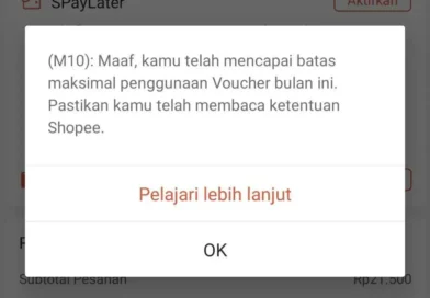Voucher Kompensasi Keterlambatan Shopee Tidak Bisa Digunakan