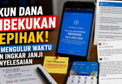 Akun DANA Dibekukan Sepihak, CS Mengulur Waktu dan Ingkar Janji Penyelesaian