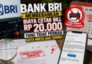 Bank BRI Membebankan Biaya Cetak Bill Rp20.000 yang Tidak Pernah Saya Minta dan Terima