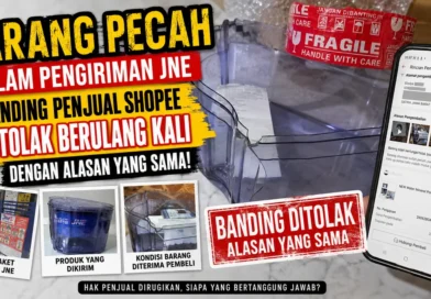 Barang Pecah dalam Pengiriman JNE, Banding Penjual Shopee Ditolak Berulang Kali dengan Alasan yang Sama