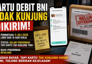Kartu Debit BNI Tidak Kunjung Dikirim