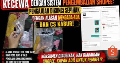 Kecewa dengan Sistem Pengembalian Shopee: Pengajuan Dikunci Sepihak dengan Alasan Mengada-ada dan CS Kabur