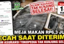 Meja Makan Rp6,3 Juta Pecah Saat Diterima, Klaim Asuransi Tokopedia Tidak Kunjung Selesai Setelah 18 Hari