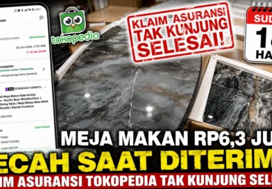Meja Makan Rp6,3 Juta Pecah Saat Diterima, Klaim Asuransi Tokopedia Tidak Kunjung Selesai Setelah 18 Hari