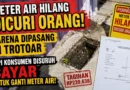 Meter Air Hilang Dicuri Orang karena Dipasang di Trotoar, tetapi Konsumen Disuruh Bayar untuk Ganti Meter Air