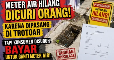 Meter Air Hilang Dicuri Orang karena Dipasang di Trotoar, tetapi Konsumen Disuruh Bayar untuk Ganti Meter Air