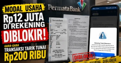 Modal Usaha Rp12 Juta di Rekening Bank Permata Diblokir Gara-Gara Transaksi Tarik Tunai Rp200 Ribu