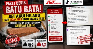 Paket Berisi Batu Bata, J&T Akui Hilang tapi Tidak Mau Ubah Status Resi, Refund TikTok Shop Tertahan Sebulan Lebih