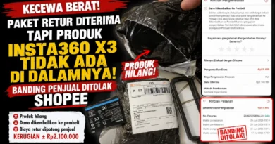 Paket Retur Diterima tapi Produk Insta360 X3 Tidak Ada di Dalamnya, Banding Penjual Ditolak Shopee