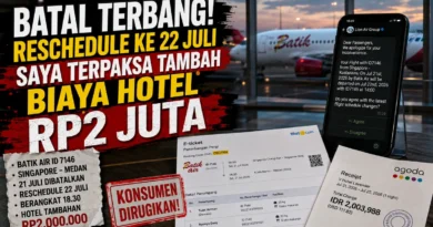 Penerbangan Batik Air ID 7146 Batal Terbang 21 Juli, Reschedule ke 22 Juli, Saya Terpaksa Tambah Biaya Hotel Rp2 Juta