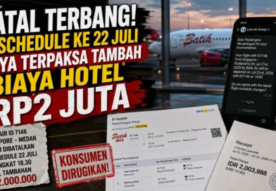 Penerbangan Batik Air ID 7146 Batal Terbang 21 Juli, Reschedule ke 22 Juli, Saya Terpaksa Tambah Biaya Hotel Rp2 Juta