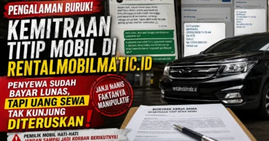 Pengalaman Buruk Kemitraan Titip Mobil di rentalmobilmatic.id, Penyewa Sudah Bayar Lunas tapi Uang Sewa Tak Kunjung Diteruskan ke Pemilik Mobil