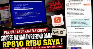 Shopee Menahan Refund Dana Rp810 Ribu Saya, Penjual Akui RAM Samsung Tak Cocok tapi Tolak Refund