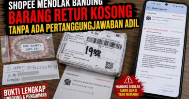 Shopee Menolak Banding Penjual atas Barang Retur Kosong Tanpa Ada Pertanggungjawaban Secara Adil