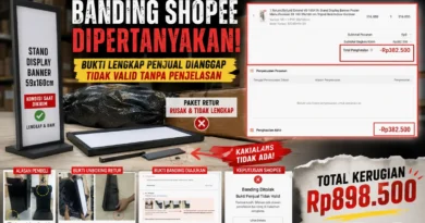 Sistem Banding Shopee Dipertanyakan, Bukti Lengkap Penjual Dianggap Tidak Valid Tanpa Penjelasan