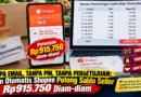 Tanpa Email, Tanpa PIN, Tanpa Persetujuan: Iklan Otomatis Shopee Potong Saldo Seller Rp915.750 Diam-diam