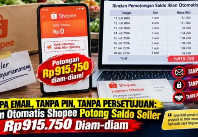 Tanpa Email, Tanpa PIN, Tanpa Persetujuan: Iklan Otomatis Shopee Potong Saldo Seller Rp915.750 Diam-diam