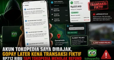 Akun Tokopedia Saya Dibajak, GoPay Later Kena Transaksi Fiktif Rp712 Ribu tapi Tokopedia Menolak Refund