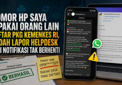 Seseorang Mendaftar Pemeriksaan Kesehatan Gratis (PKG) Menggunakan Nomor Ponsel Saya