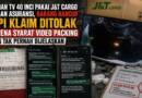 Kiriman TV 40 Inci Pakai J&T Cargo dengan Asuransi, Barang Hancur tapi Klaim Ditolak