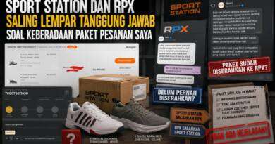 Sports Station dan RPX Saling Lempar Tanggung Jawab Soal Keberadaan Paket Pesanan Saya