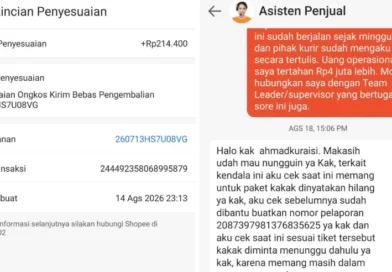 Paket HP Rp4.300.000 Hilang Saat Retur dengan Shopee Xpress, Dana Ganti Rugi Penjual Ditahan dan Sengaja Diulur-ulur oleh Shopee