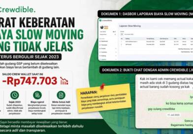 Keberatan Biaya Slow Moving Gudang Online Crewdible dan Dampak Akumulasi Tagihan