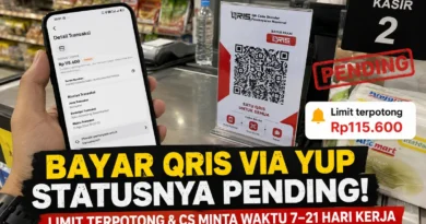 Bayar QRIS via Aplikasi Yup Statusnya Pending, Limit Terpotong dan CS Minta Waktu 7–21 Hari Kerja