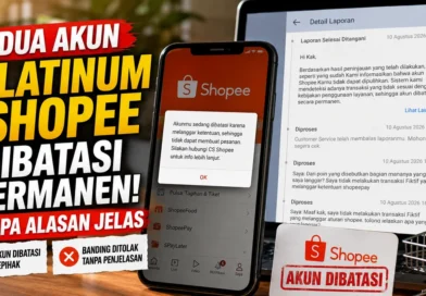 Dua Akun Platinum Shopee Saya Dibatasi Permanen Tanpa Alasan Jelas