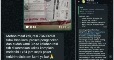 Isi Paket Berkurang dan Kardus Rusak, Wahana Express Tutup Komplain dengan Alasan Lewat 1×24 Jam