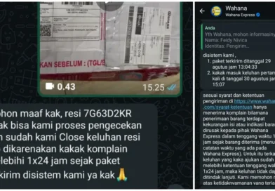 Isi Paket Berkurang dan Kardus Rusak, Wahana Express Tutup Komplain dengan Alasan Lewat 1×24 Jam