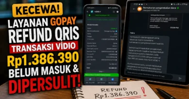Kecewa Layanan GoPay: Refund QRIS Transaksi Vidio Rp1.386.390 Belum Masuk dan Dipersulit