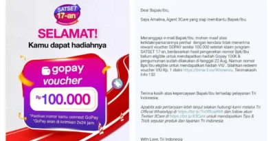 Kecewa Pihak Tri Indonesia Mengubah Hadiah GoPay Rp100.000 Menjadi Voucher Viu Secara Sepihak